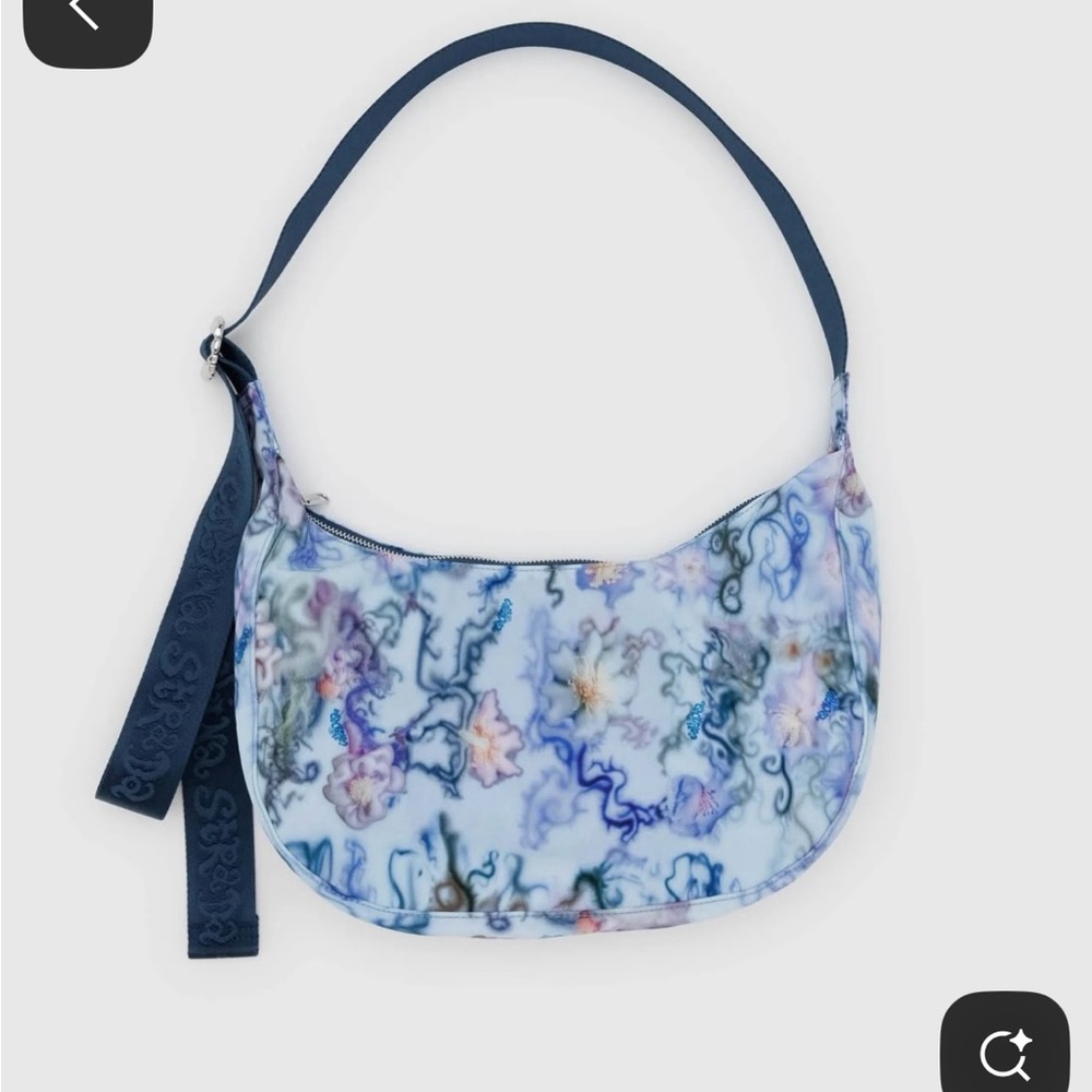 BAGGU Medium Collina Estrada Blue Thorns